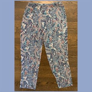 Paisley Soma Cool Nights Crop Pajama Pant, Size S